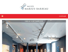 Tablet Screenshot of museemariusbarbeau.com